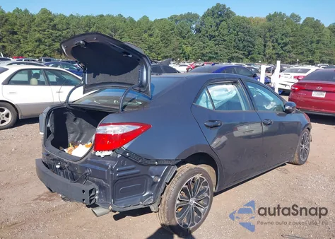 2016 Toyota Corolla S Plus from USA, damaged, VIN 2T1BURHEXGC508557